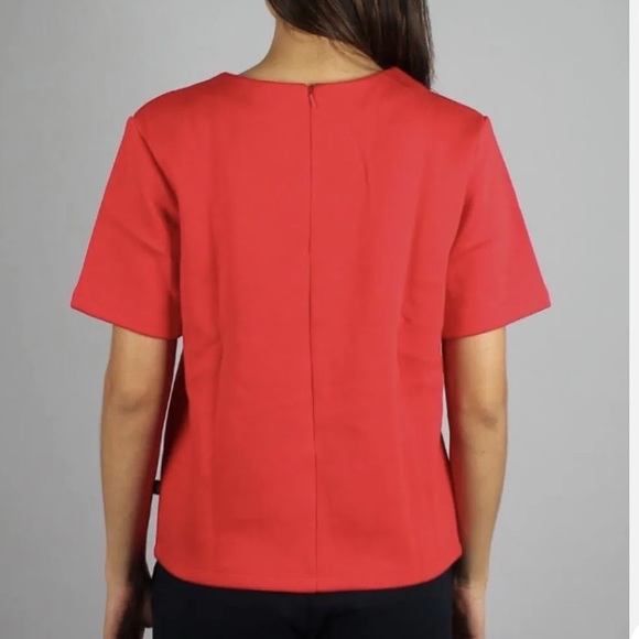 Adidas Trefoil Logo Womens Short Sleeve Half Zip Tee - Picture 2 of 5